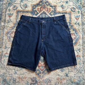 Wrangler Dark Wash Denim Shorts Size 38